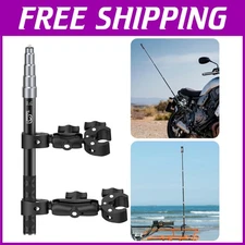 59" Adjustable Selfie Stick & Double Clamp Mount for Motorcycle Action Cameras