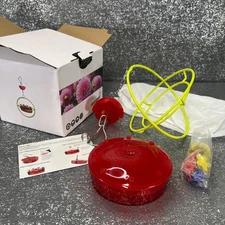Dreamdrawer Unique Hummingbird Feeder for Outdoors Multi Port Top Fill Open Box