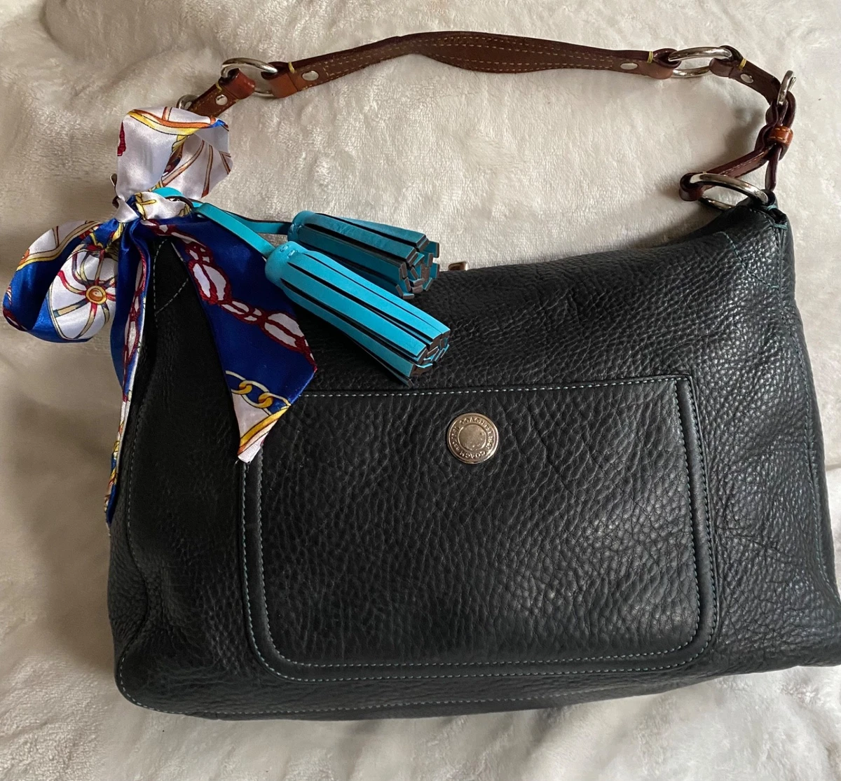 バッグ Coach Chelsea Hobo Blue Nubuck Shoulder Coach Chelsea Hobo Bag Nubuck Leather Blue Vintage Shoulder