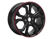 Genuine Ford Fiesta Mk8 17" Alloy Wheels Set x4 6x2 Spoke 7x Black 2327911