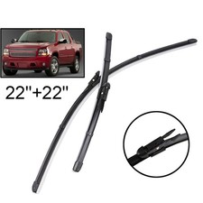 Set of 2 Front Windshield Wiper Blades Set Fit For Chevrolet Avalanche 2007-2009