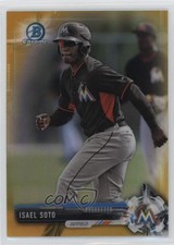 2017 Bowman Chrome Prospects Gold Refractor 11/50 Isael Soto #BCP129 ob9