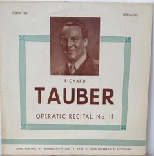 Richard Tauber, Operatic Recital No. Il, (LP, Comp), NM or M-, 3603255651