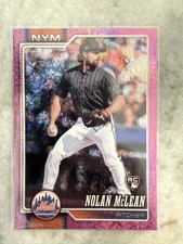 2026 Topps Series 1 - Nolan McLean #214 PINK HOLOFOIL (RC)