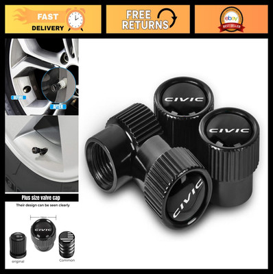 Metal Tire Valve Stem Caps for Cars - Corrosion Resistant, 4-Pack, Universal Fit