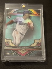 2024 Topps Triple Threads Wyatt Langford BLUE REFRACTOR Rookie Card #55/149 RC