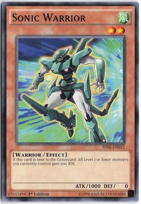 Yugioh - Sonic Warrior SDSE-EN012 1st Edition - Structure Deck: Synchron Extreme