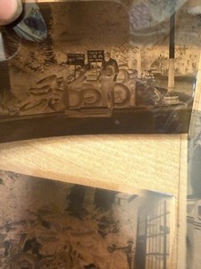 1940s-1950s Negative Photos Of Old Cars And Mobilelubrication And Tire Shop