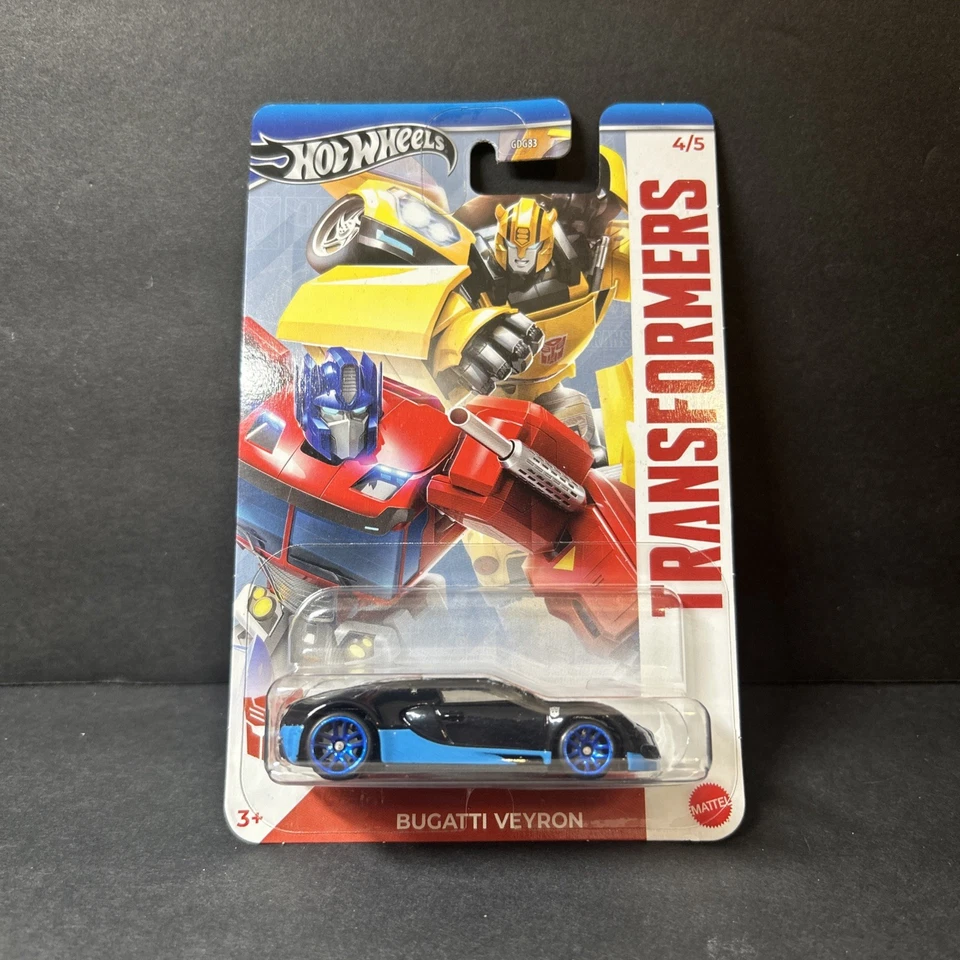 🔥🛞 2024 Hot Wheels Silver Label Transformers Series 4/5 Bugatti Veyron - Image 3 of 4
