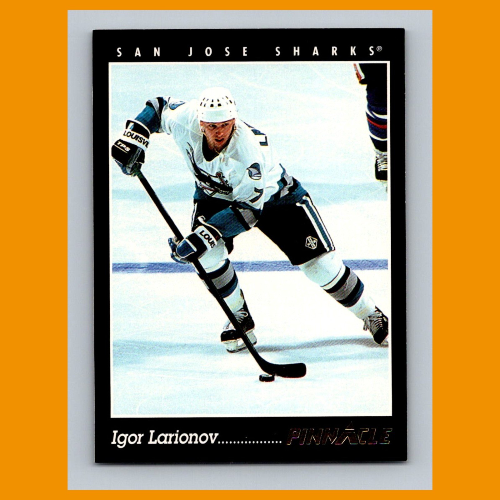 Igor Larionov #367 1993-94 Pinnacle San Jose Sharks Hockey Card NHL