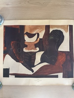 Picasso  Still Life With Antique Head  MCM Vintage Louvre Print
