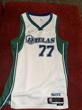 Luka Doncic Dallas Mavericks Nike AUTHENTIC 2021-2022 City Edition Jersey Sz 48