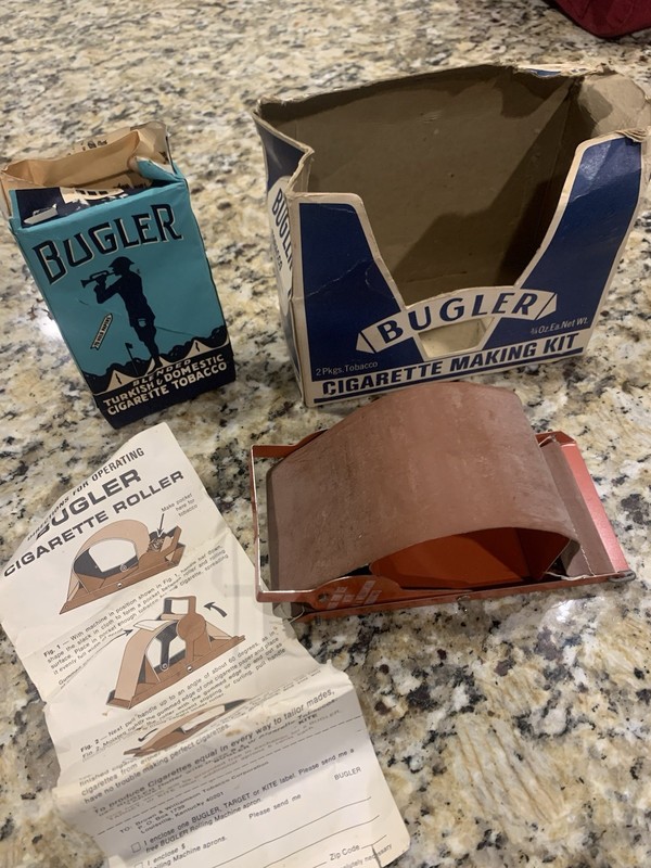 Bugler Cigarette Making Kit Rolling Machine Vintage