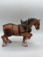 Vintage 80s Anheuser Busch Budweiser Clysdale Plastic Horse READ