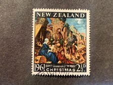 NEW ZEALAND 1961 CHRISTMAS 2½D ADORATION OF THE MAGI BY DURER - USED