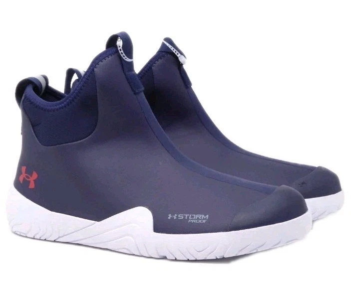 Under Armour Charged Shoreman Deck Boots Mens Shoe Size-11.5 Midnight Navy