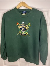 Oarsman 913 Vintage Mackinac Island Green Crewneck Sweatshirt XL Made in USA