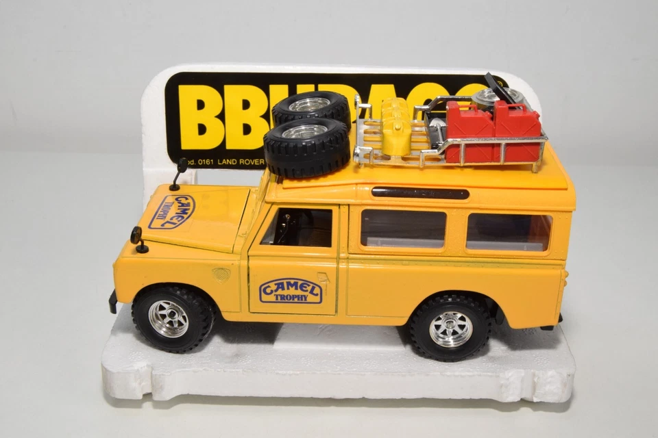 B71 1:24 BBURAGO BURAGO 0161 161 LAND ROVER CAMEL TROPHY MIB - Immagine 2 di 4