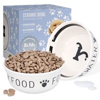 Keramik Hundenapf Set 2X 1,6 Hunde Katzen Fressnapf Futternapf Napf SchüSsel