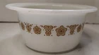 PYREX Corning Vintage Butterfly Gold Butter Dish #75 Tub Round USA