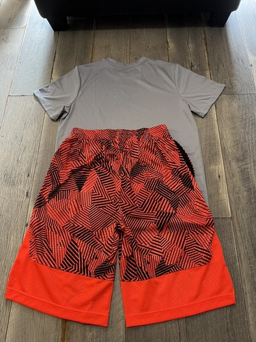 Xersion gray basketball shirt with matching shorts with pockets XL 18/20 - Picture 7 of 7