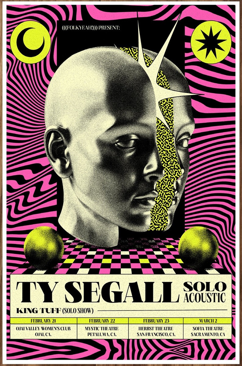 TY SEGALL | KING TUFF Acoutic Tour 2025 Ltd Ed RARE Poster! Garage
