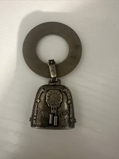 VTG Sterling Silver Webster Baby Rattle Jan 3 1945