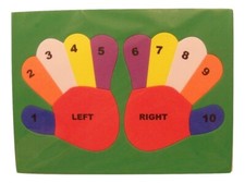 Educational Foam Puzzle ~ Hands and Fingers (Colors May Vary) 