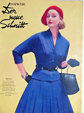 altes Modeheft  Der Neue Schnitt von  1957  + Schnittmuster, tolle Tanzkleider