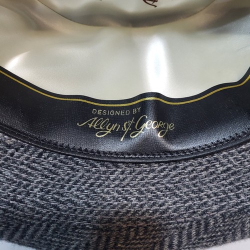 Vintage Bollman Men's Gray Wool Fedora Classic Lined Hat Sz Large Feathers USA - Picture 9 of 13
