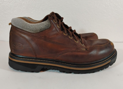 Sketchers Mens Boots Hiking Work Casual Size Boho Brown