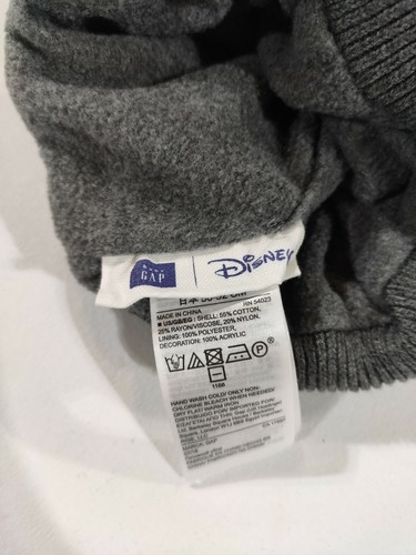 Girls M/L Disney Baby GAP Minnie Mouse Gray Sock Cap Beanie Preowned - Picture 3 of 4