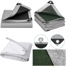 Heavy Duty Poly Tarp PE Waterproof Canopy Cover Tarpaulin with Grommets