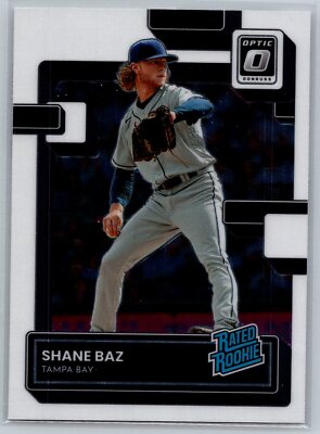 2022 Optic Rated Rookie Baseball #66 Shane Baz RC Tampa Bay Rays