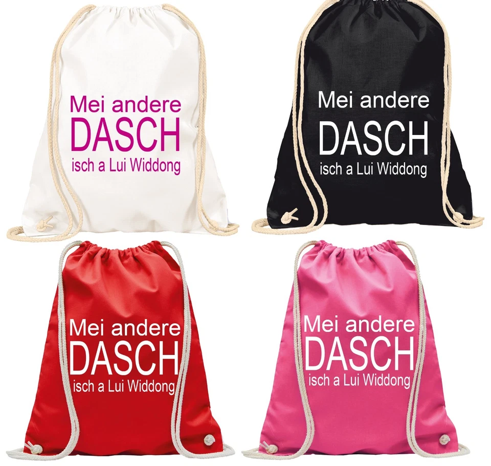 BLICKFANG Hipster Mei andere Dasch Turn-Beutel Rucksack-Beutel Gym-Bag Tasche Jute Sport