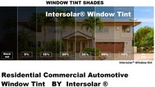 Black Home Commercial Solar Uv Window Tinting Film Light Tint To Priv Intersolar