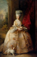 Oil Painting repro Thomas Gainsborough: Portrait of Queen Charlotte