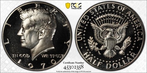 1970er S PCGS PR69 CAMEO DDO | Kennedy halber Dollar - FS-101 - 50c US-Münze #41091B