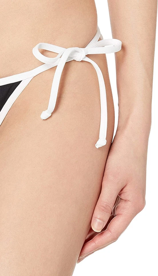 Volcom 240243 Womens Hipster Bikini Bottom Swimwear Black/White Size Medium - Image 3 of 3