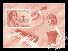 Bloc timbre Belgique CALISTO PERETTI 2001 coucours Musical reine Elisabeth NEUF
