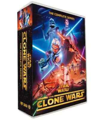 Star Wars Clone Wars Complete TV Series Seasons 1-7 (DVD 25-Disc Set) us seller
