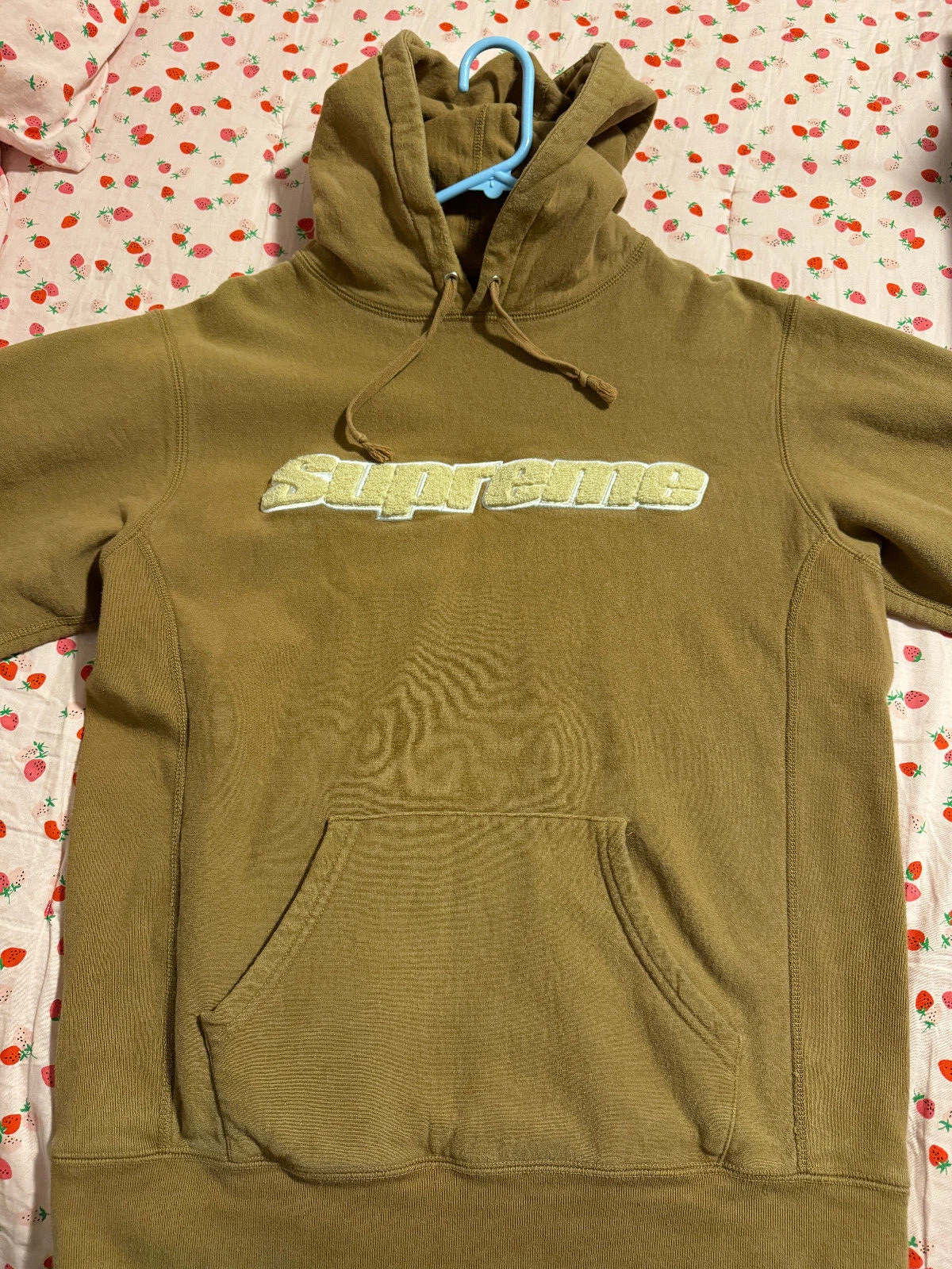 Sweat à capuche Supreme Chenille marron grande occasion 2019