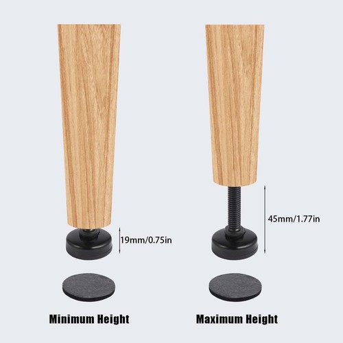 Adjustable Leveling Feet Furniture Levelers Table Feet Heavy Duty Leg Levelers - Picture 7 of 8
