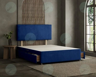 BEDS101 Brand New Plain Reinforced Divan Base + 24” Head Board