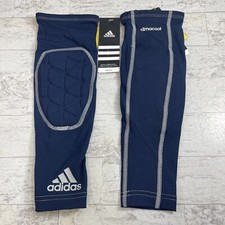 1 Pair Genuine ADIDAS Ironskin Elbow Pad Arm Sleeve Compression Navy Blue Small