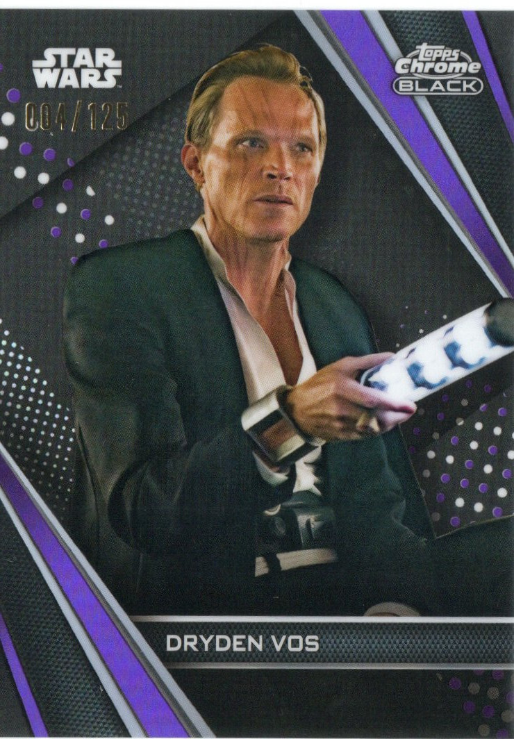 Star Wars Chrome Black 2023 Topps PURPLE REFRACTOR #76 Dryden Vos