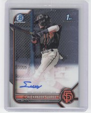 2022 Bowman Chrome #CPA-ASR Alexander Suarez Prospect Autographs