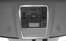 Front Reading Light Lamp Frame Trim For Lexus RX350 450h 2016-2019 Silver Steel