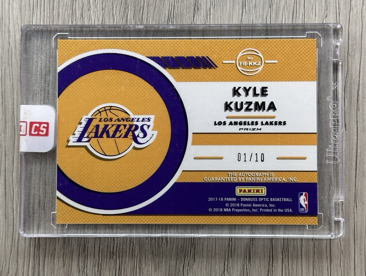 2017 Panini Donruss Optic Fast Break #FB-KKZ Kyle Kuzma RC Rookie
