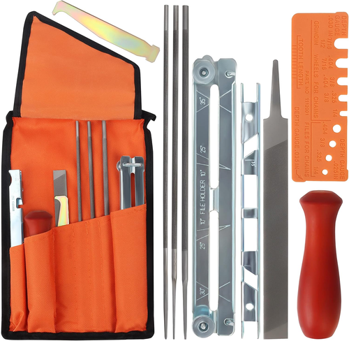 Kit Affilatura Catena Motosega - Affila Catena Motosega Con 1 Lima Motosega Piat - Foto 5 di 12